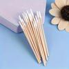 100-Pack Precision Nail Polish Removal Cotton Swabs - Portable, Clean Cotton Swab Heads For Manicures And Makeup