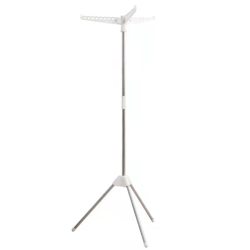 

2024 Треугольная вешалка для одежды от пола до потолка, вешалка для одежды из нержавеющей стали для помещений, простая термоусадочная вешалка для одежды