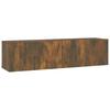 Vidaxl Wall-Mounted TV Cabinet, Smoked Oak, 120X30X30 Cm