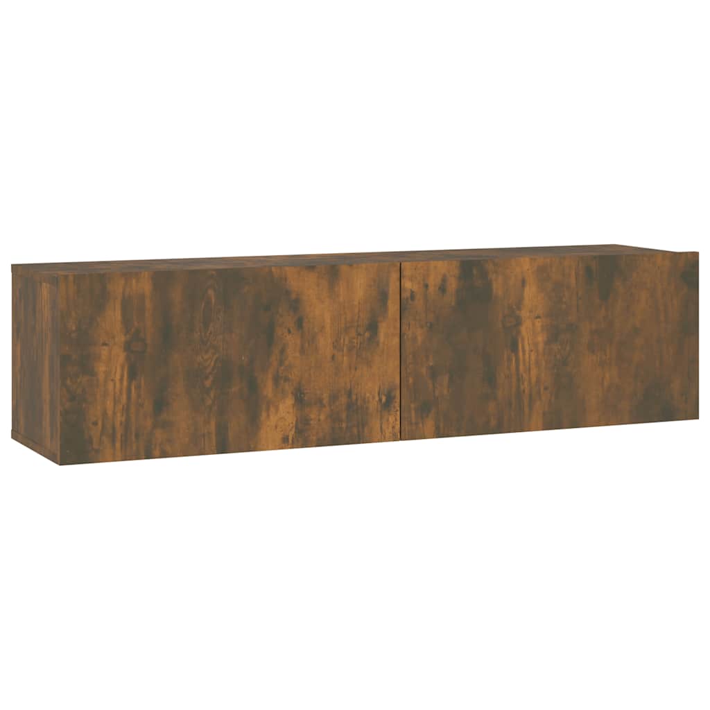 Vidaxl Wall-Mounted TV Cabinet, Smoked Oak, 120X30X30 Cm