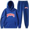 Tide Brand Sweater Set BACKWOODS Printed Men's and Women's Fleece Hoodie Two-piece Set