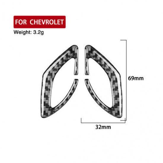 For Chevrolet Camaro 2016-24 Carbon Fiber Door Lock Protection Cover Frame Trim