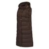 Women’s Coats Hooded Sleeves Long Style Solid Color Vest Quilted Jacket Autumn Winter Thick Warm Outer Wear
