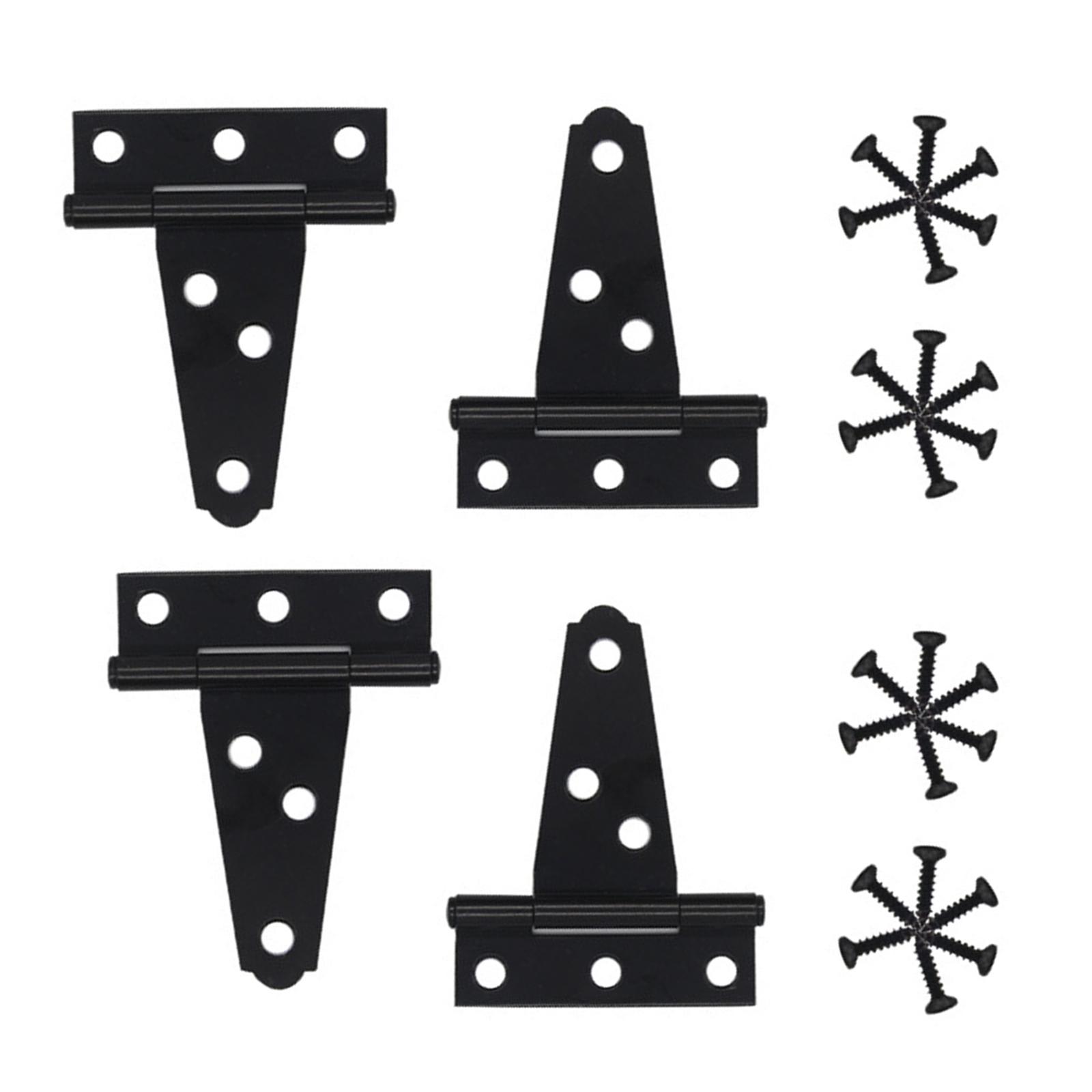 

Professional T Hinges Rustproof Shed Hinges for Outdoor Gate Heavy Duty Metal Hardware Simple Install for Sheds & Barns S