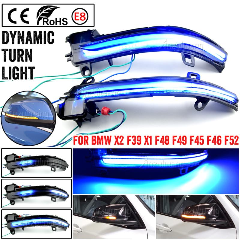 Dynamic Blinker Turn Signal LED light Fit for BMW 1 Series F52 2018 Sedan Fit for BMW X2 F39 2018