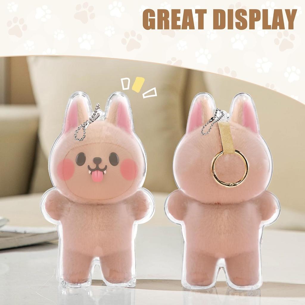 LABUBU Clear Case, Clear Cover, Fits LABUBU In Standing and Sitting Positions, Convenient Storage and Protection, Thin and Lightweight Acrylic