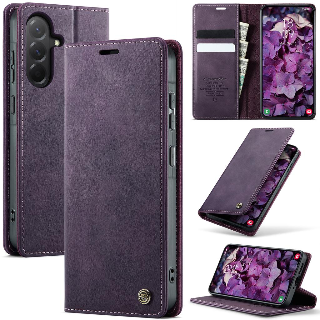 Magnetic Leather Wallet Card Flip Cover For Samsung Galaxy A56 A36 A26 A16 A17 A55 A35 A25 A54 A34 A33 A15 5G A14 A53 A50 A52