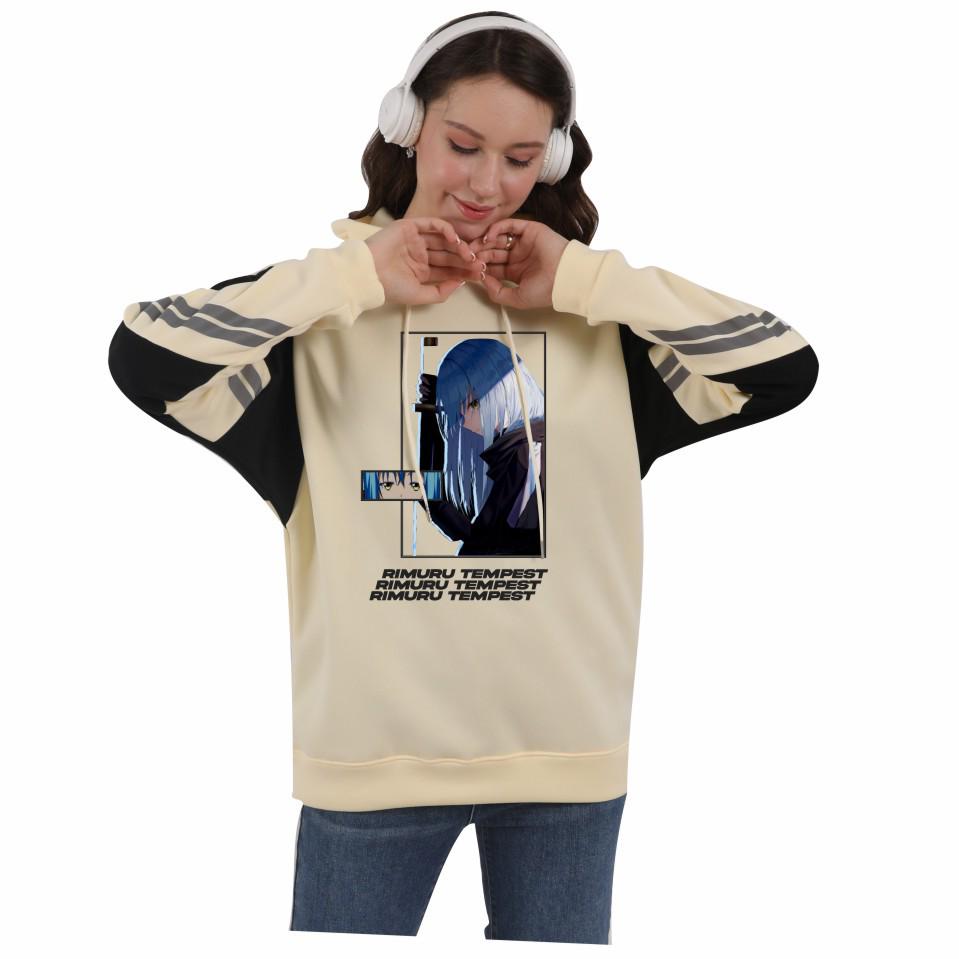 Reincarnated as a Slime Hoodie - Unisex Autumn/Winter Fleece Color Block Design