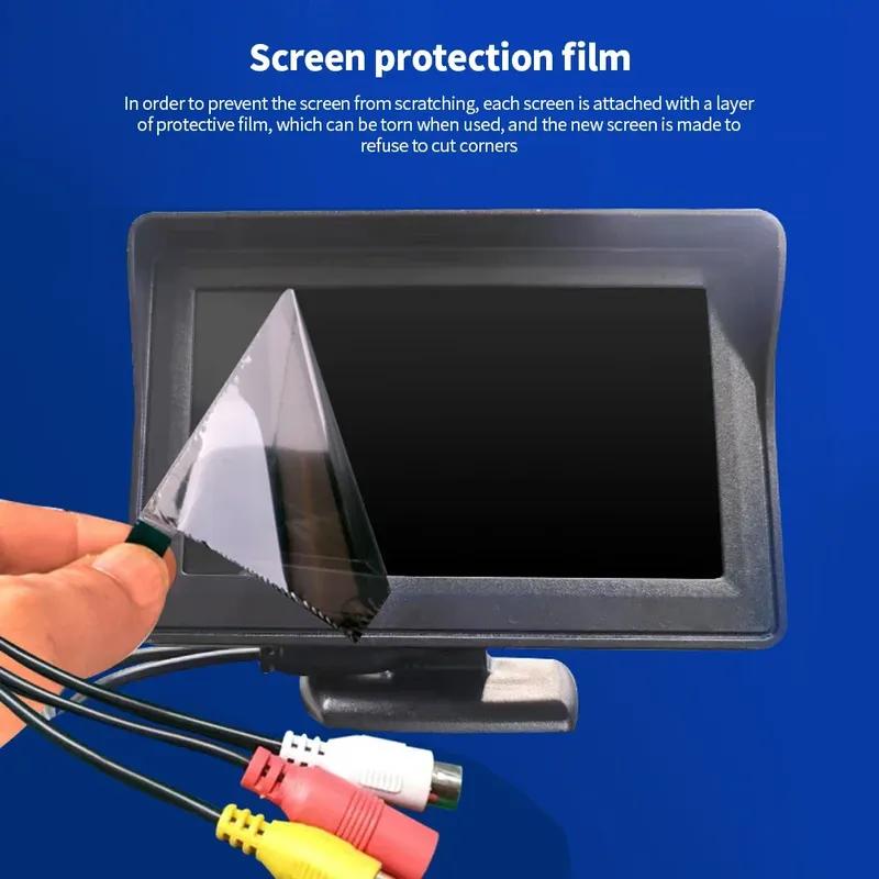 Universal Backup Car Rear View Camera with 5 Inch Monitor for Truck HD Screen LED Night Vision Waterproof Paking Bus Security