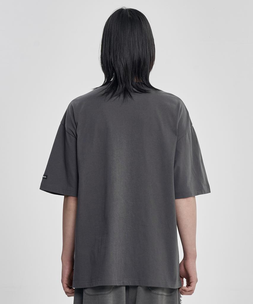 AJOBYAJO S=D Layered T-Shirt [Charcoal]