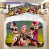 Vibrant Fantasy Dance Performance Bedding (1 * duvet cover + 2 * pillowcase, without core) 2D Flat Duvet cover and pillowcase Soft and comfortable