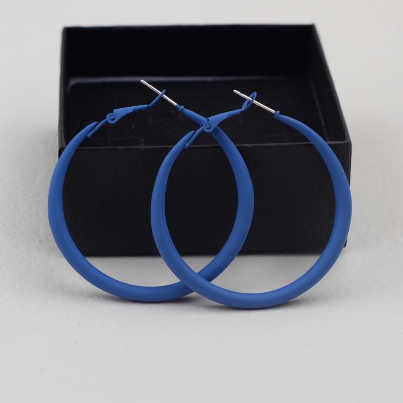 Korea Luxury Fashion Statement Big Ear Ring Female Earrings 10 Colors Candy Big Circle Earrings Party Earrings Accessories Jewellery Hoop Earrings
