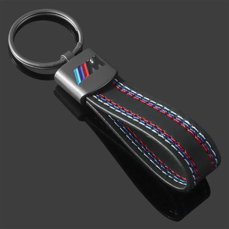 

Car Sticker Hot 2025 Metal Leather Car Logo Key Chains Emblem Key Rings For BMW M X1 X2 X3 X5 X4 X6 X7 G30 G20 G32 G11 G12 F40 F