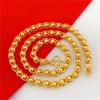 Dubai Simulated Vietnam Alluvial Gold Thailand Plated Men's Necklace Protection Daikin Pattern Faucet M Buckle