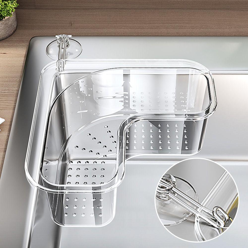 Rotating Sink Drain Racks Multi Functional Sponge Holder Durable Storage Basket  Bathroom