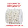 1/2pcs Circular String Plastic Pearl Chain Connecting Beads DIY Decor Handmade Sewing Accessories for Indoor Wedding Party XJM
