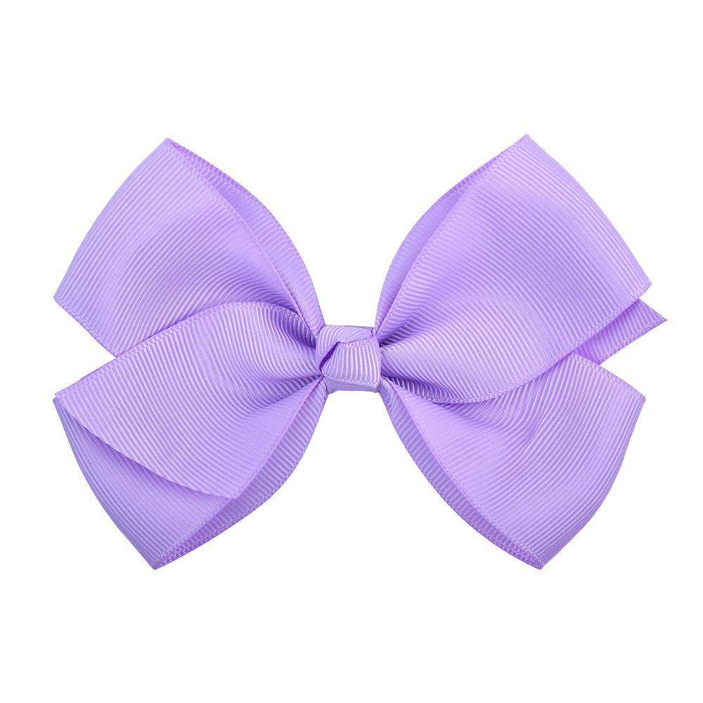 1pcs 4.5 Inches Sweet Candy Color Hair Bows With Clip Kids Girls Boutique Handmade Hair Clip Hairgrips Hair Accessories