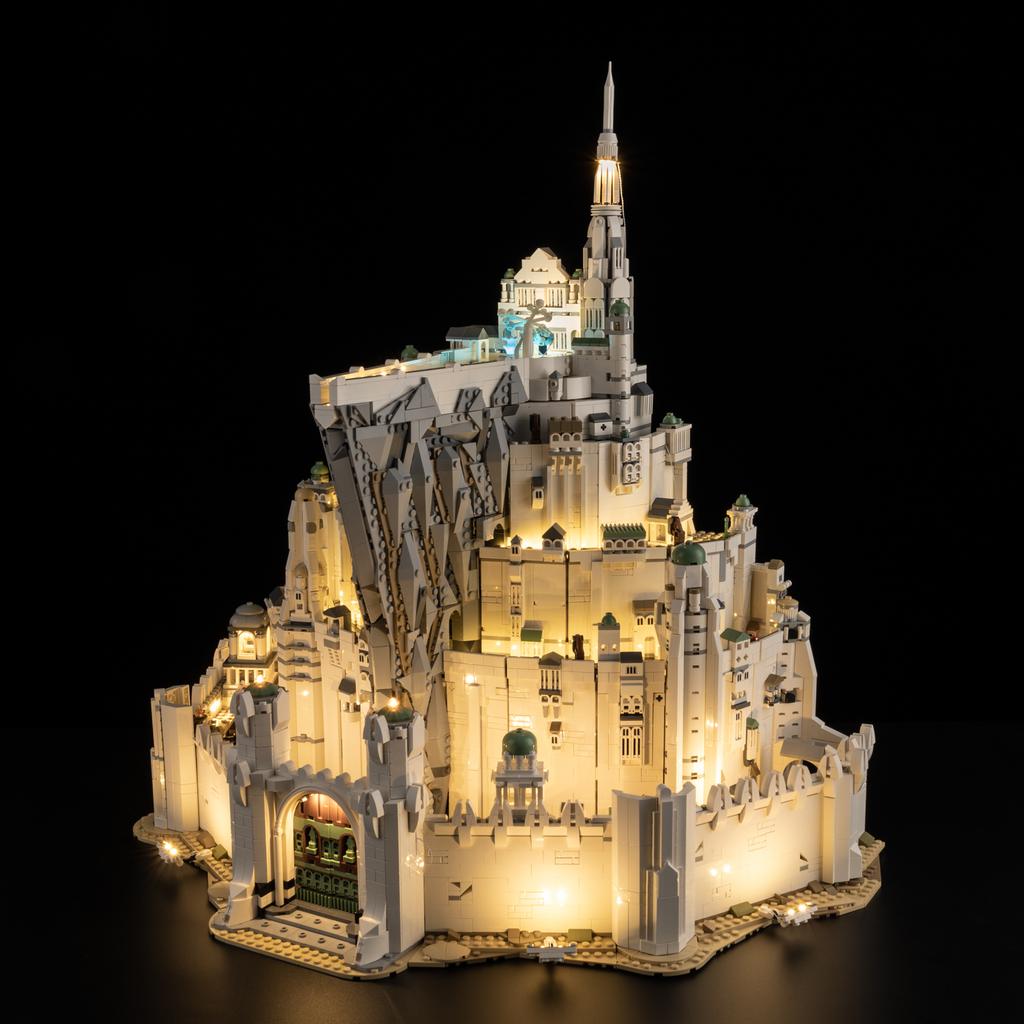 DIY LED Lighting Kit For Lego 11377 The Lord of the Rings: Minas Tirith™ Light Kit Building Block Toy Decoration Adjustable Lighting Accessories