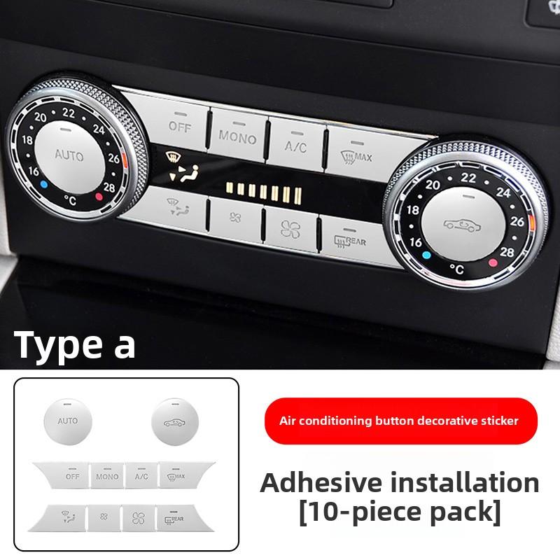 Suitable for Mercedes-Benz GLK Interior Modification C200L GLK300 GLK260 Central Air Conditioning Adjustment Button Sticker