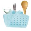 New Kitchen Sink Hollow Drainage Hanging Basket Silicone Brush Sponge Hanging Bag Sundries Faucet Drainer Dish Cloth Hanger