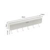 Wall-Mounted Punch-Free For Bathroom Door  Clothes Key Organizer With Hook Storage Rack Shelf Storage Box
