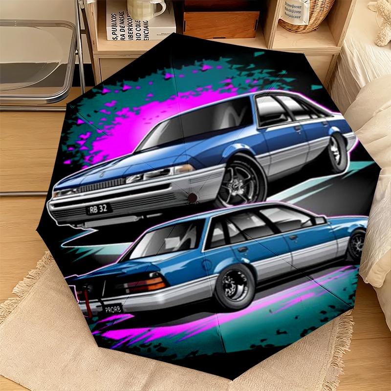 1PC Stylish Car Automatic Umbrella - Suitable Travel Outdoor Portable Umbrella Birthday Gift Daily Essentials