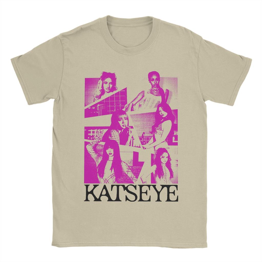 Purple Grunge Girl Katseye Kpop Unisex's T Shirt  Funny Tees Short Sleeve Crewneck T-Shirts Pure Cotton Gift Idea Tops