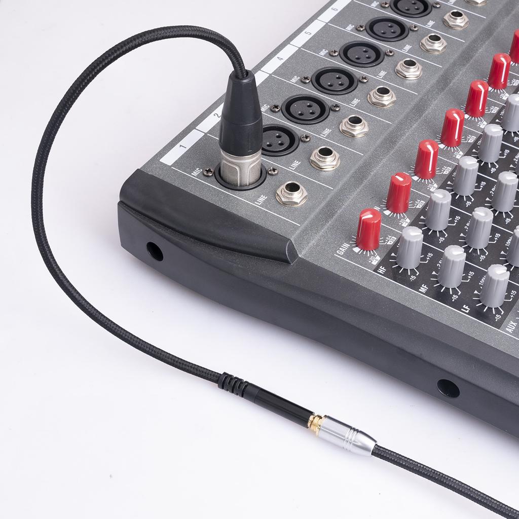 3.5mm To XLR Cable, 1/8 Inch Stereo To 3 Pin XLR Male Cord Adapter Connector, Balanced Male XLR To 3.5mm Female