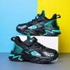 Boys shoes children's sports shoes spring and autumn breathable double net new boys non-slip solid bottom student running shoes