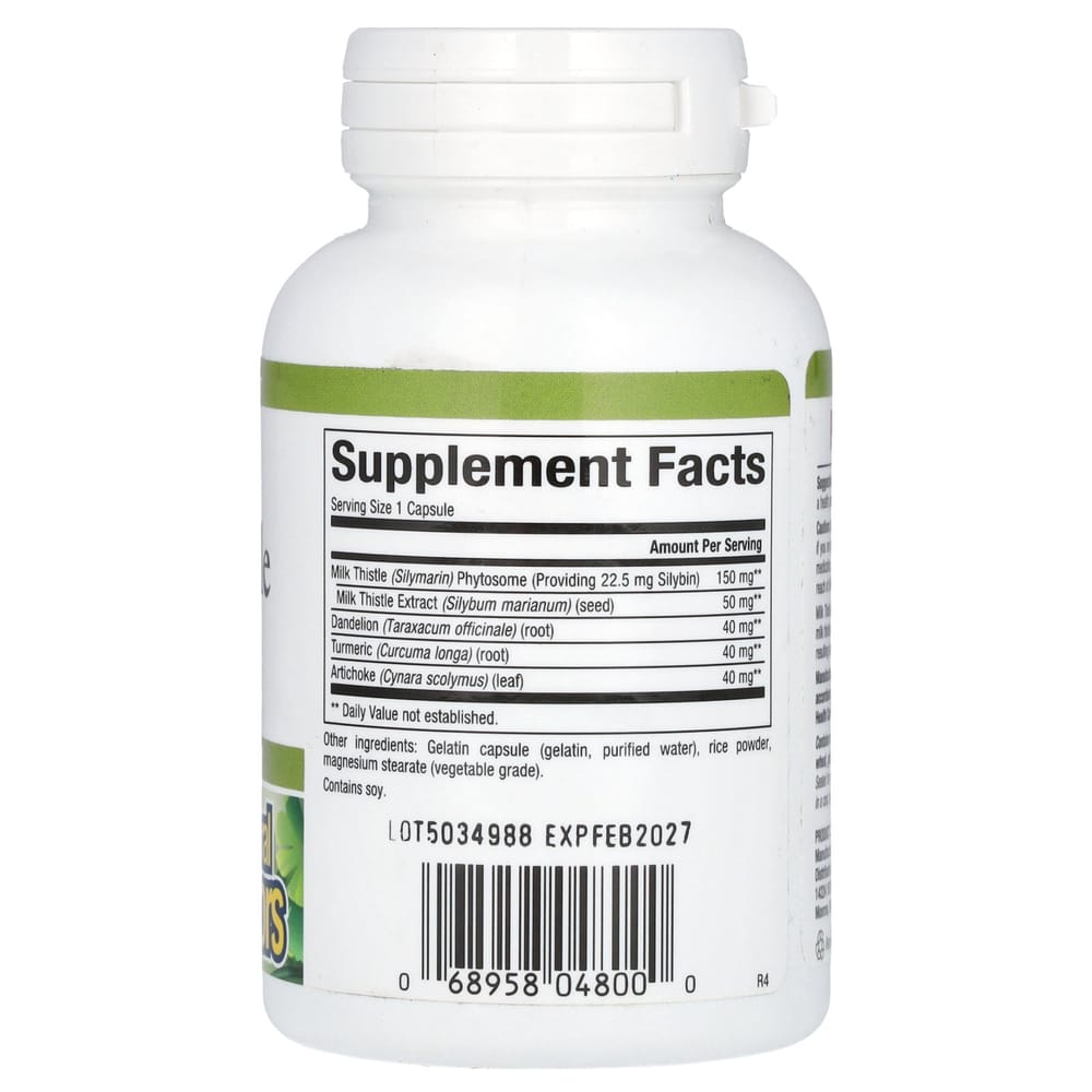 Natural Factors Herbal Factors Milk Thistle 150mg Capsules, 90 Counts