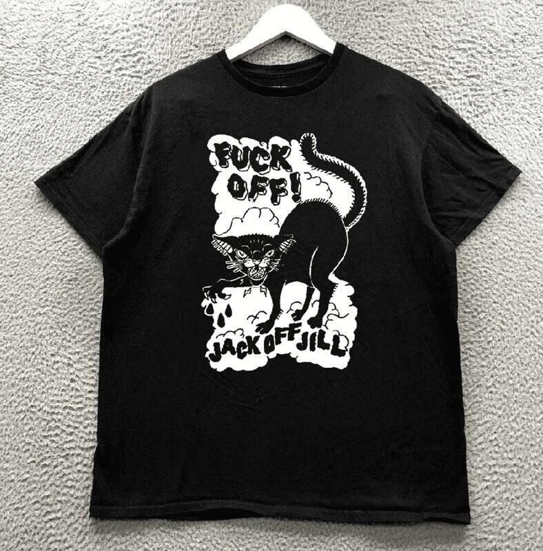 NEW Jack Off Jill Cat  Black Cotton All size S-345XL Unisex BL1277 Unisex T-Shirt Graphic Tee S