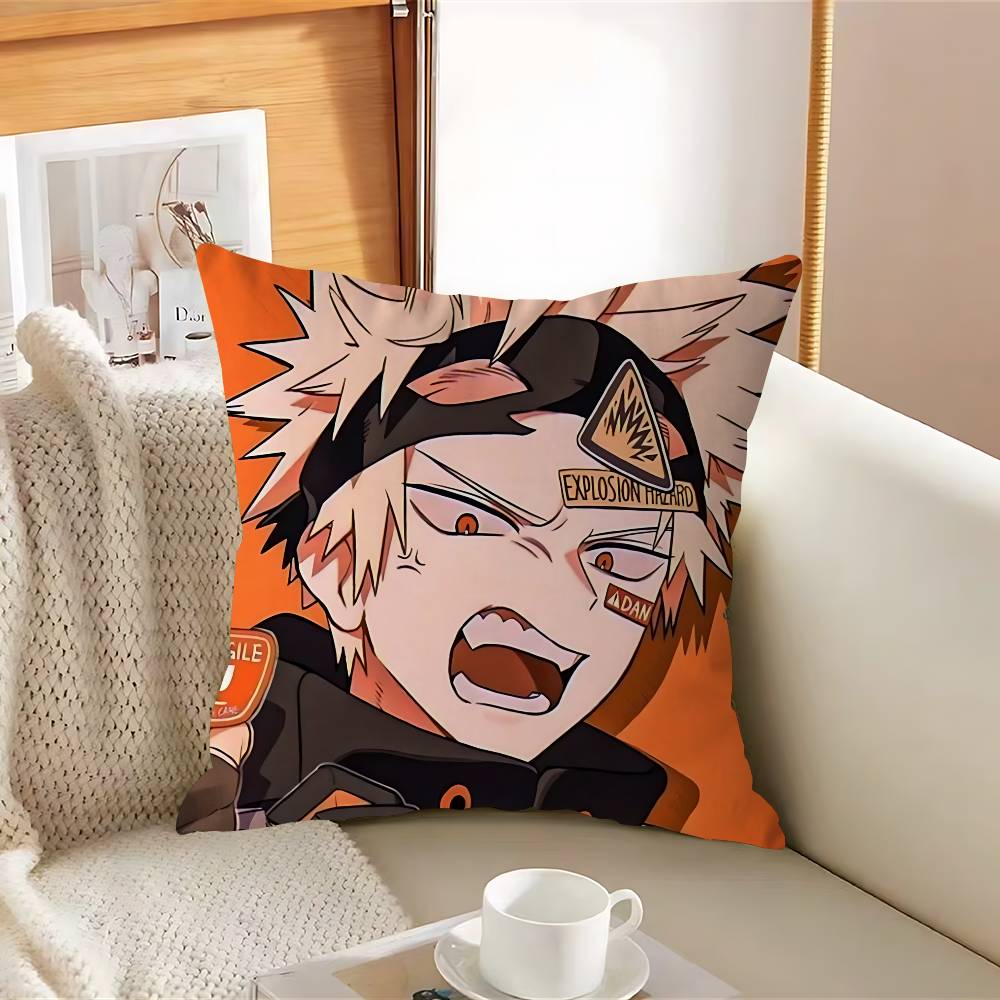 Katsuki Anime Bakugou Pillowcase Toon Gift Cushion Cover Bedroom Home Sofa Chair Seat Decor Pillow Case