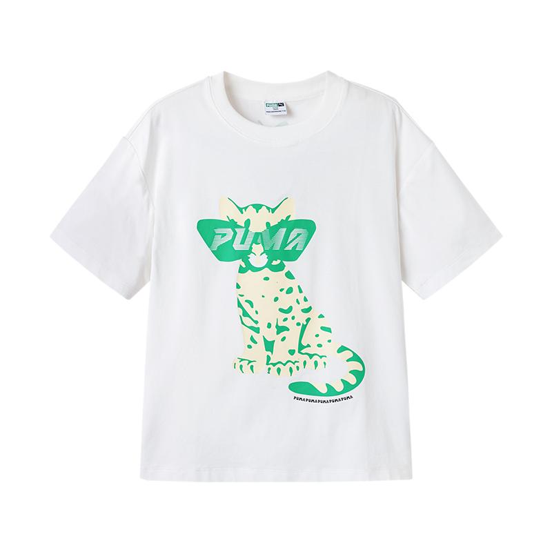 PUMA Kids T Shirts Crew Neck Moderate 353224117101-10101 130