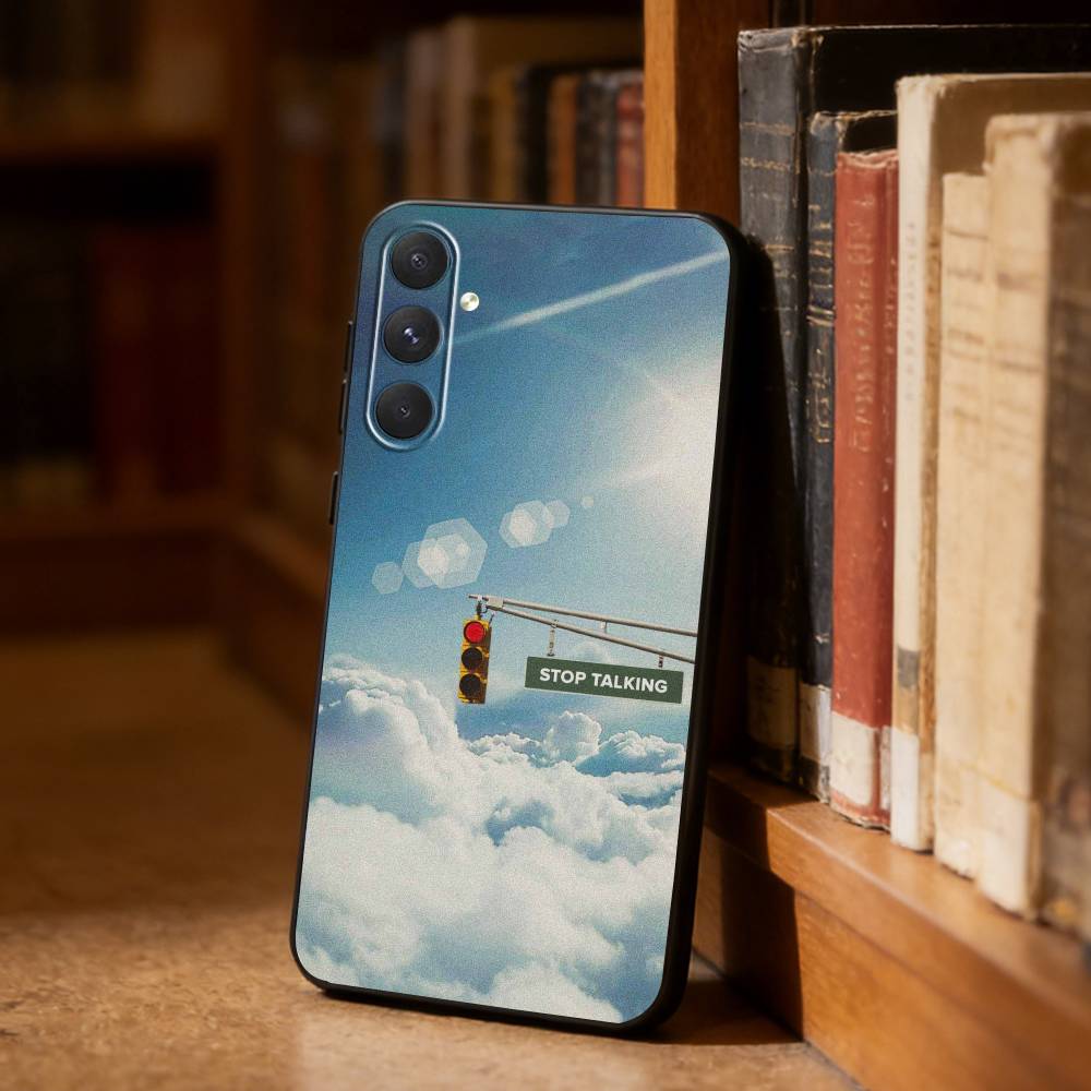 Surrealist style  Phone Case For Samsung S26,S25,S24,S23,S22,S21,Ultra,Plus,FE Black Soft Cover