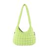 Checked cloud bag fashionable single shoulder portable dumpling bag large capacity down cotton underarm women's bag