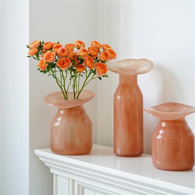 Glasvase Weithalsige Hydrokulturflaschen Bunte Blumenvase Terrarium Blumengesteck-Zubehör Heimdekoration
