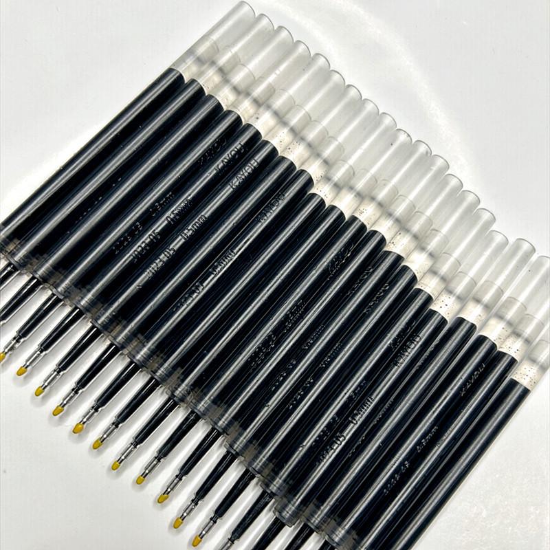 Наруто 0,5 мм Черные Гелевые Стержни для Ручки Быстросохнущие Игольчатые 5 Black Refills