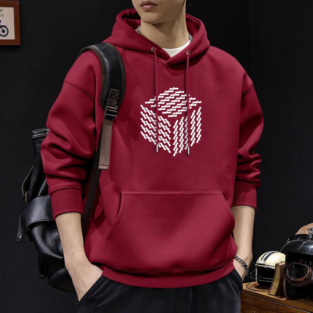 Men's American Heavyweight Stiff Hoodie - New Spring/Autumn Plus Velvet Hooded Jacket for Couples