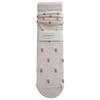 Pink Socks Women Spring and Summer Hollow Thin Breathable Women Socks Ballet Style Floral Print Polka Dot Medium Tube Socks Gift