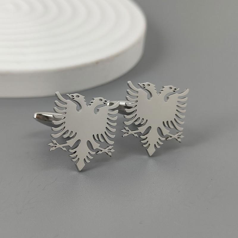 Double Headed Eagle Brooch Cufflinks Retro Versatile Men's Suit Coat Accessories