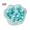 Soft Tactile Toy Crunchy Cat Paw Squeeze Bead Filled Stress Ball TPR Reliever Sensory Anti-anxiety Fidget Decompression Tools Safe