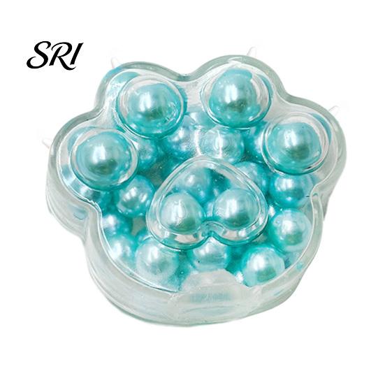 Soft Tactile Toy Crunchy Cat Paw Squeeze Bead Filled Stress Ball TPR Reliever Sensory Anti-anxiety Fidget Decompression Tools Safe