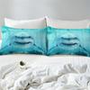 3pcs Vibrant 3D Shark Bedding Set - Soft, Ocean-Inspired Duvet Cover with Shark Fish Print, Breathable, Hypoallergenic, No Fille