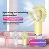 Humidifying Water Replenishing Handheld Spray Fan Fast Charging Convenient Desktop Usb Charging Mini Handheld Fan