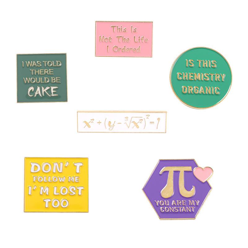 Geometric Dazzling Alloy Letter Brooch With Exquisite Enamel Affinity Perfect For All Occasions And Statements Fashion