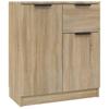 Sideboards 2 pcs Sonoma Oak 60 x 30 x 70 cm engineered wood