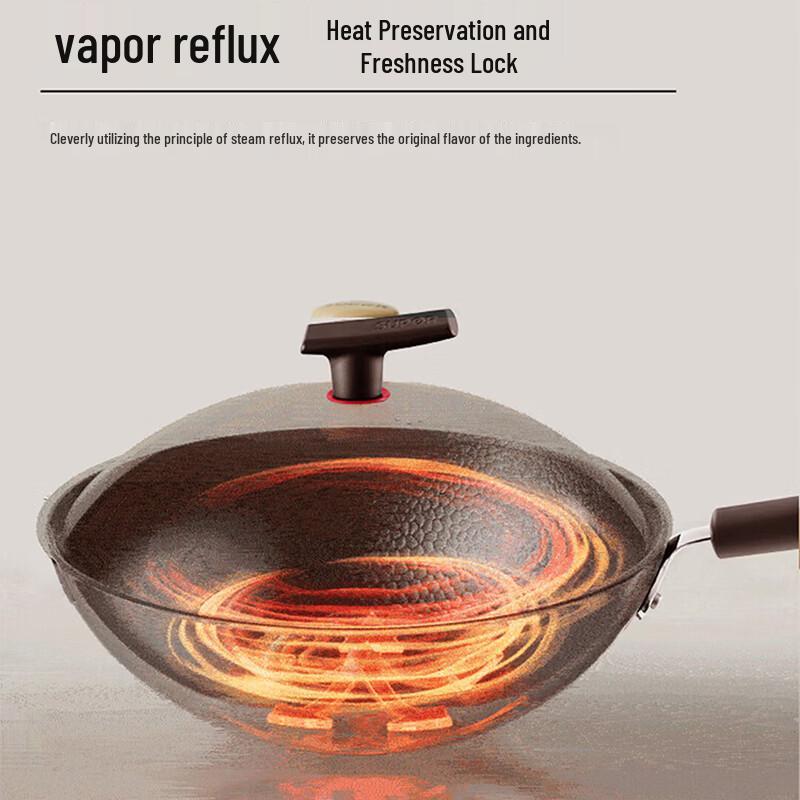 SUPOR HC30YT1 Non-stick Refined Iron Wok, 30cm