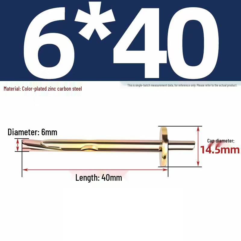 Color-Plated Self-Locking Drive-In Wall Plug Expansion Bolt