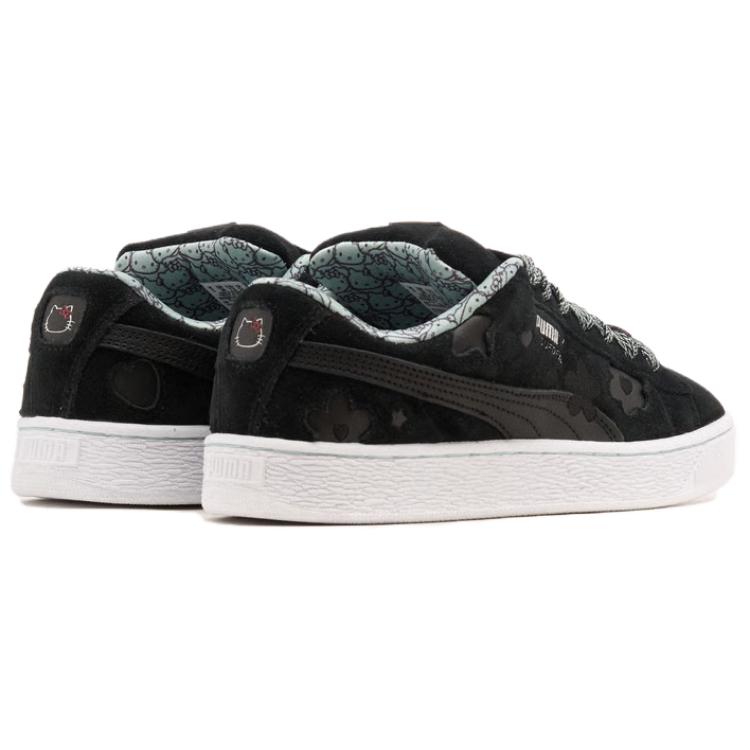 PUMA x HELLO KITTY & FRIENDS Suede XL Abrasion Resistant Low top Skateboard Shoes Women's Black 402381-01