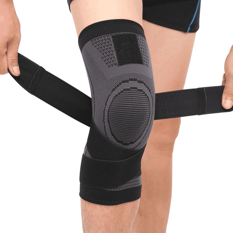 1pc Adjustable Knee Pads with Straps Compression Knee Brace Sport Support Knee Sleeves Knee Support for Men Women Running Gym S